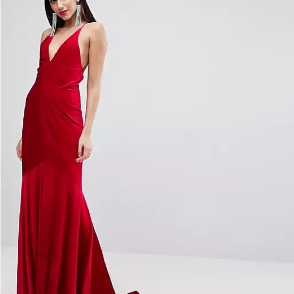 ASOS DESIGN RED CARPET DRESS - Picture 3 of 10